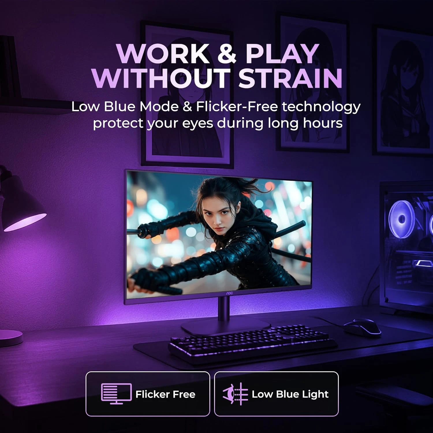 AOC 27B2H2 27 Inch LED Monitor – Black