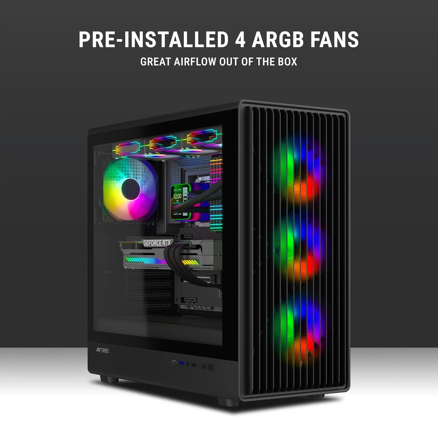 Ant Esports ZEN Air 360 ARGB Mid Tower Gaming Cabinet