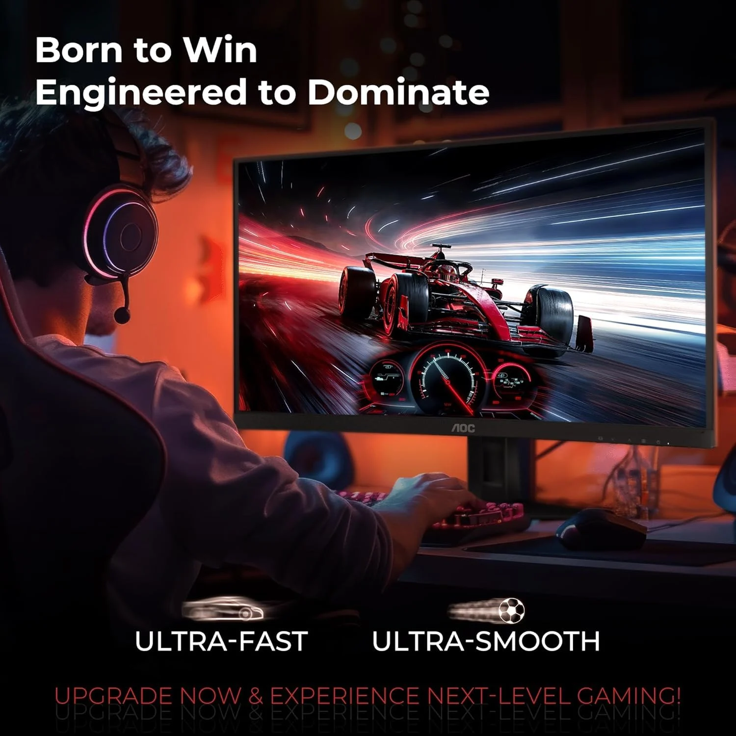 AOC C27G4Z 27 Inch 280Hz Curved Height Adjustable Monitor