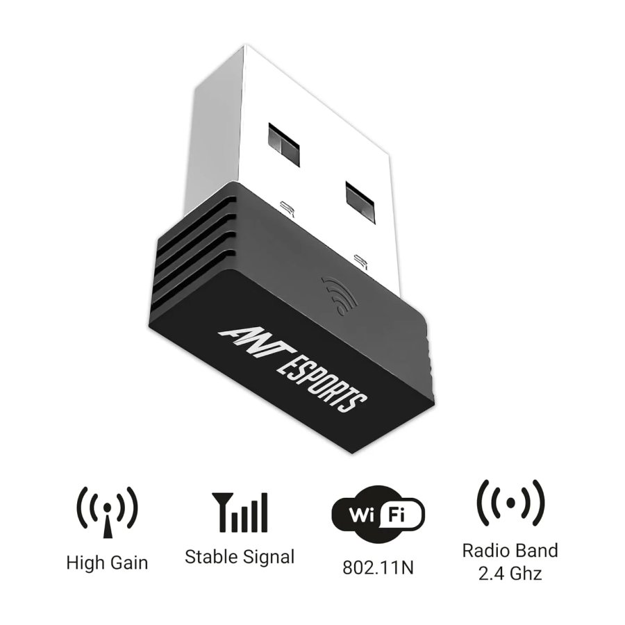 Ant Esports AE200M 150Mbps USB WiFi Adapter Dongle