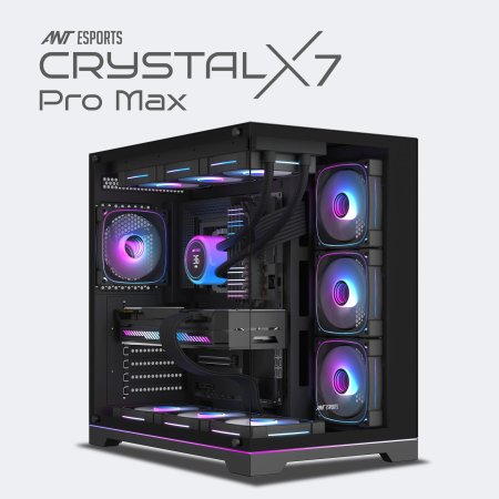 Ant Esports Crystal X7 Pro Max Mid Tower ARGB Gaming Cabinet