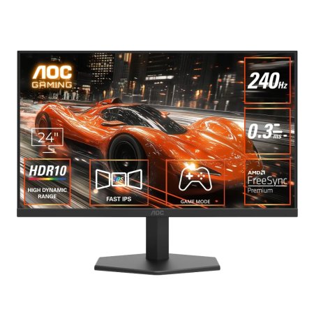 AOC 24G11ZE 23.8 Inch 240Hz IPS Gaming Monitor Black
