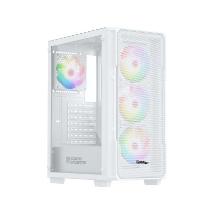 COCONUT GAMING CABINET ARGB CORE 100M WHITE