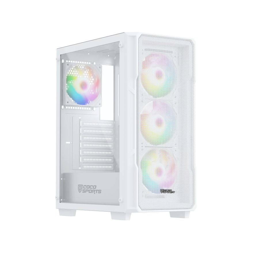 COCONUT GAMING CABINET ARGB CORE 100M WHITE