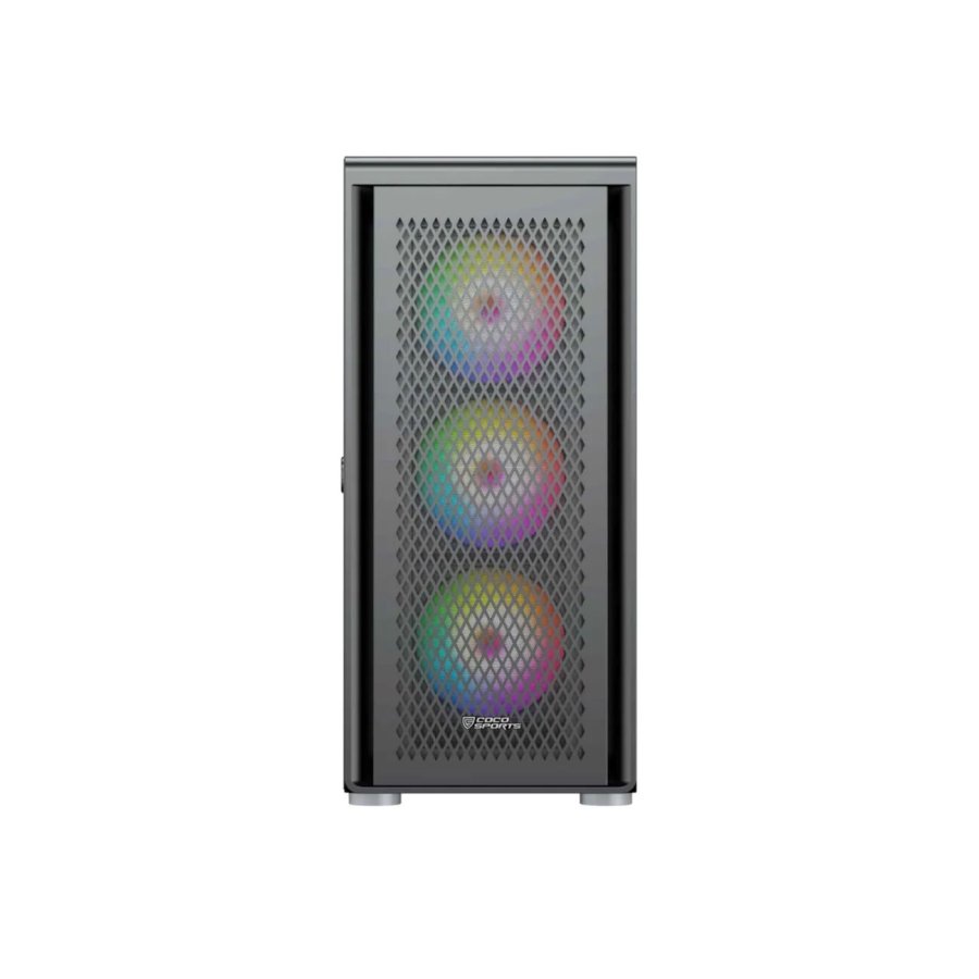 COCONUT RAMPAGE 2000D E ATX ARGB GAMING CABINET BLACK