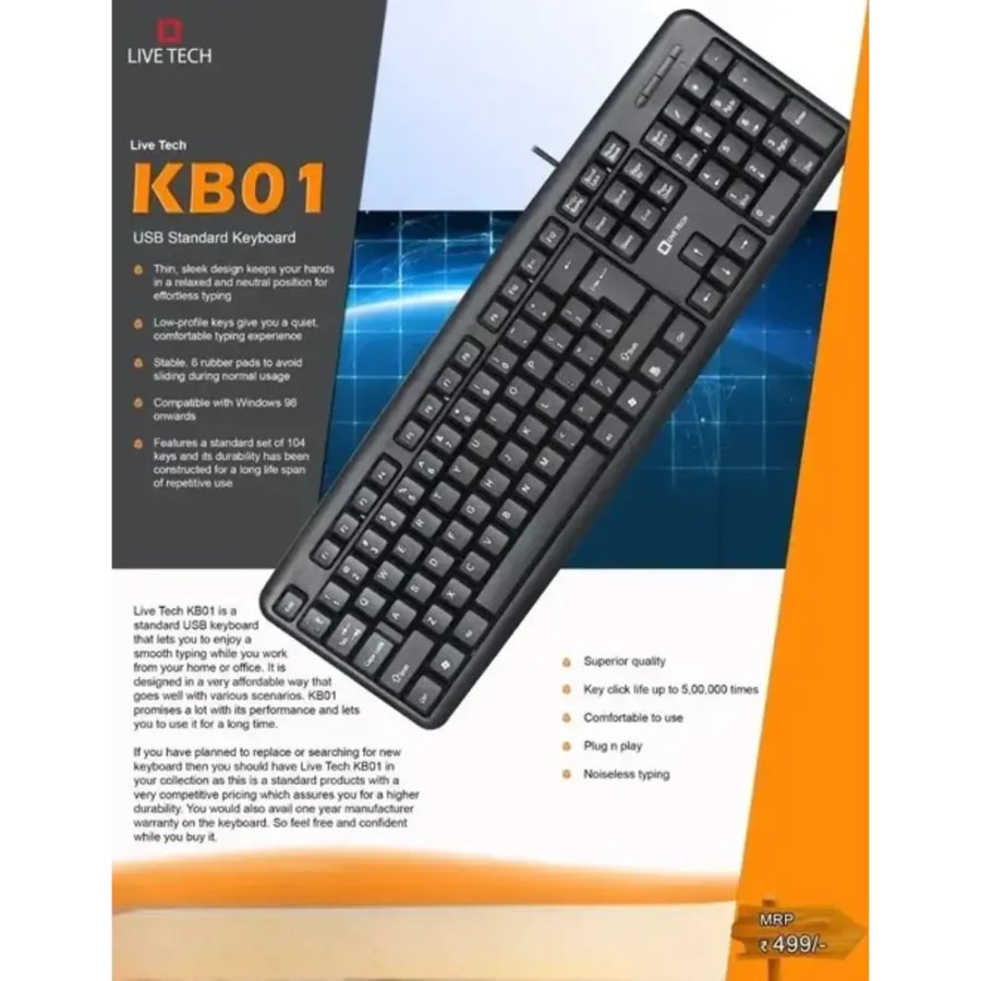 LIVE TECH USB KEYBOARD KB01