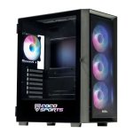 COCONUT RAMPAGE 3000D E ATX ARGB GAMING CABINET BLACK