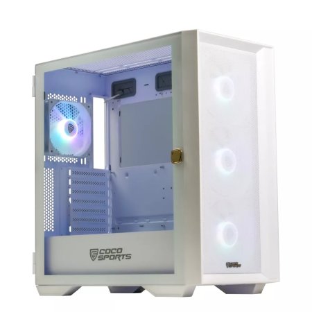 Coconut Rampage 4000D ARGB Mid-Tower Gaming Cabinet White