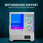 Ant Esports Gaming Cabinet Crystal X3 LCD (White)