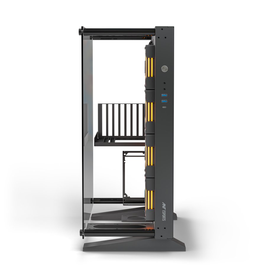 Ant Esports Cypher K9 Mid-Tower ATX Open-Frame Gaming Cabinet – Black