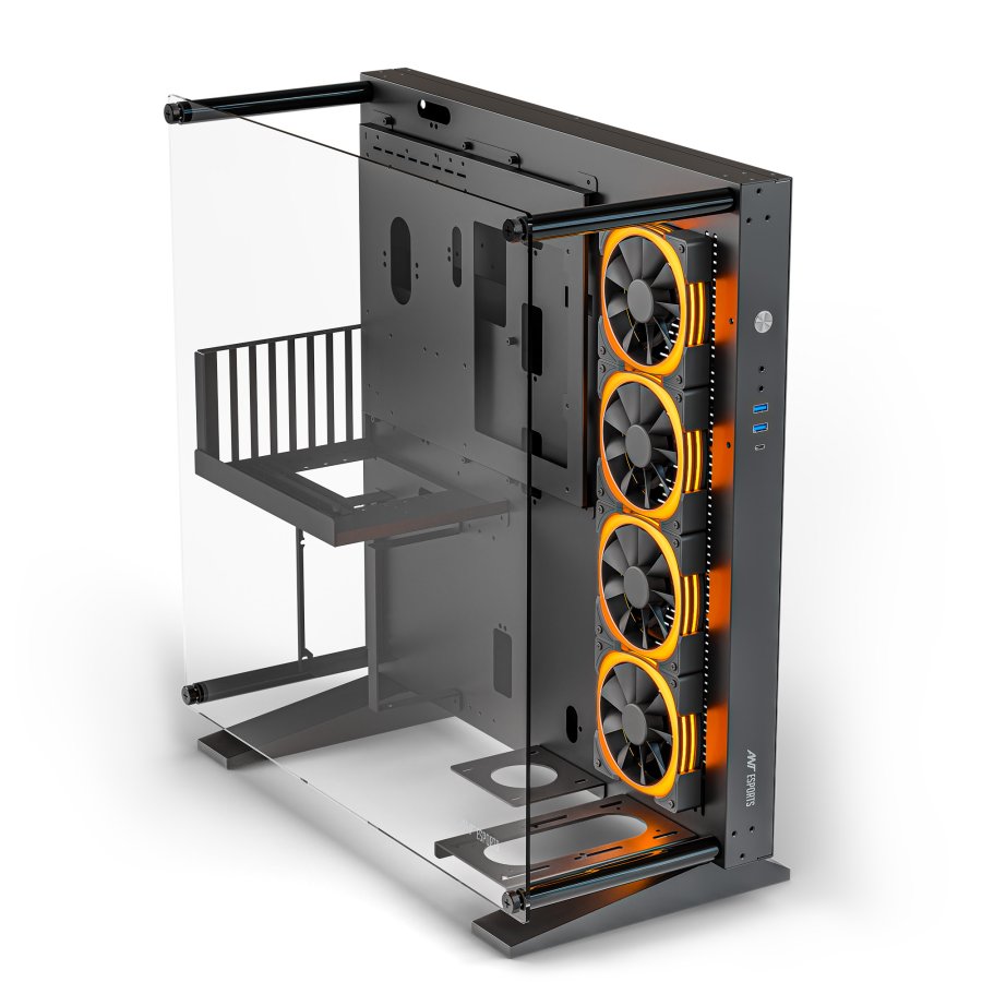 Ant Esports Cypher K9 Mid-Tower ATX Open-Frame Gaming Cabinet – Black