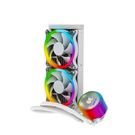 ANT ESPORTS ICE CHROMA 240 ARGB 240MM ARGB LIQUID COOLER (WHITE)