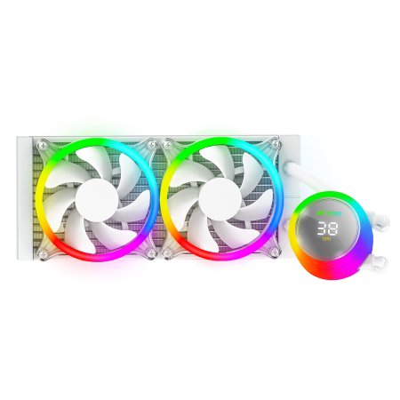 ANT ESPORTS ICE CHROMA 240 ARGB 240MM ARGB LIQUID COOLER (WHITE)