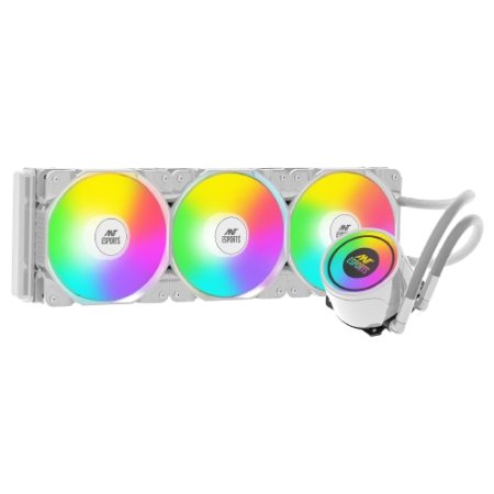 Ant Esports ICE-360 ARGB 360mm AIO CPU Liquid Cooler – White