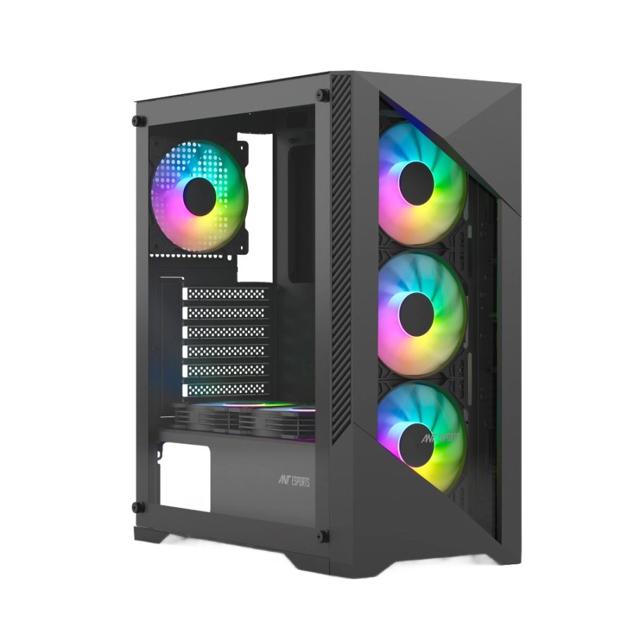 Ant Esports ICE-270G 6F ARGB Gaming Cabinet – Black