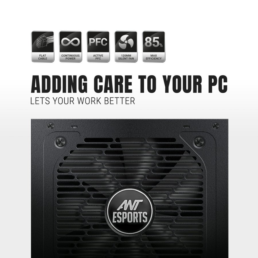 Ant Esports FP650B 650W 80 Plus Bronze Gaming Power Supply