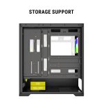 Ant Esports EVO 360 Black Mid Tower Cabinet (ATX/M-ATX/M-ITX)