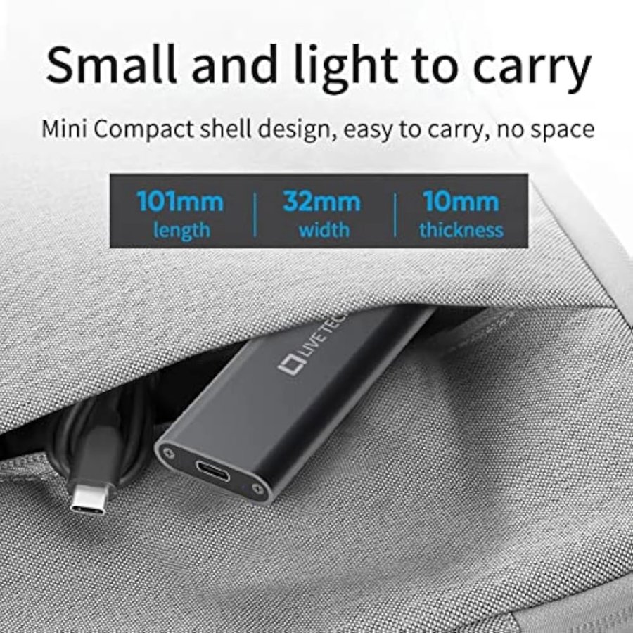 Live Tech HDC07 SSD Casing M.2 NVMe USB 3.1 Type-C