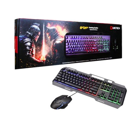 Live Tech USB Gaming Keyboard Mouse Combo EVON +