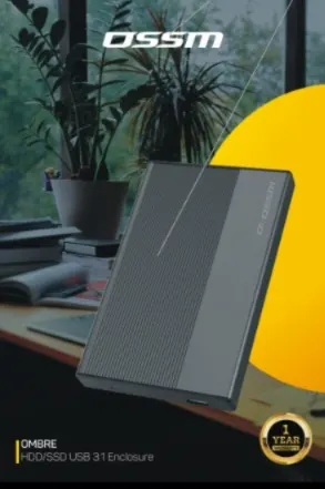 OSSM Ombre High-Speed USB 3.1 HDD/SSD Enclosure (Metal Body)