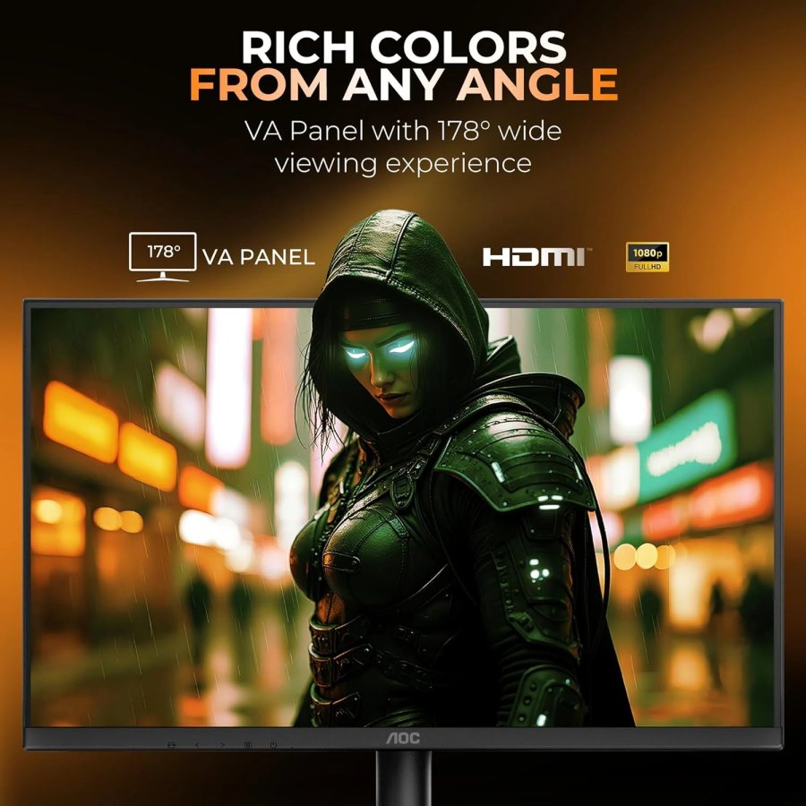 AOC 24B30HM 23.8 Inch LED Monitor – Black