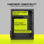 Ant Value VM4P Mini Tower Cabinet with Pre-Installed PSU