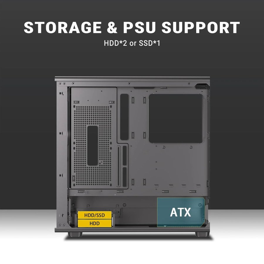 Ant Esports ZEN Air 360 ARGB Mid Tower Gaming Cabinet