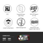 Ant Esports Titan FE ARGB ATX Gaming Cabinet 4 Fans