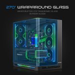 Ant Esports Crystal ARC Pro Black Gaming Cabinet ATX/M-ATX/ITX