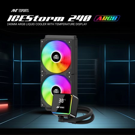 Ant Esports ICEStorm 240 ARGB Liquid Cooler with Display