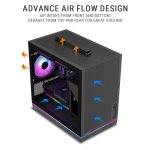 Ant Esports Box C Air V2 M-ATX Cabinet Black 120mm Fan