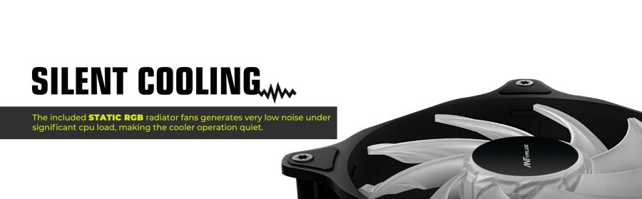 Ant Value AV240 ARGB Liquid CPU Cooler Black 240mm