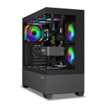 Ant Esports Crystal Z3 ATX Cabinet Black 3x120mm Fans