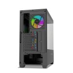 Ant Esports Crystal Z3 ATX Cabinet Black 3x120mm Fans