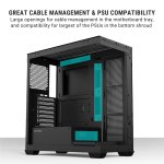Ant Esports Crystal X7 ATX Cabinet Black 7x120mm Fans