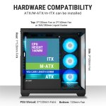 Ant Esports Crystal X7 ATX Cabinet Black 7x120mm Fans