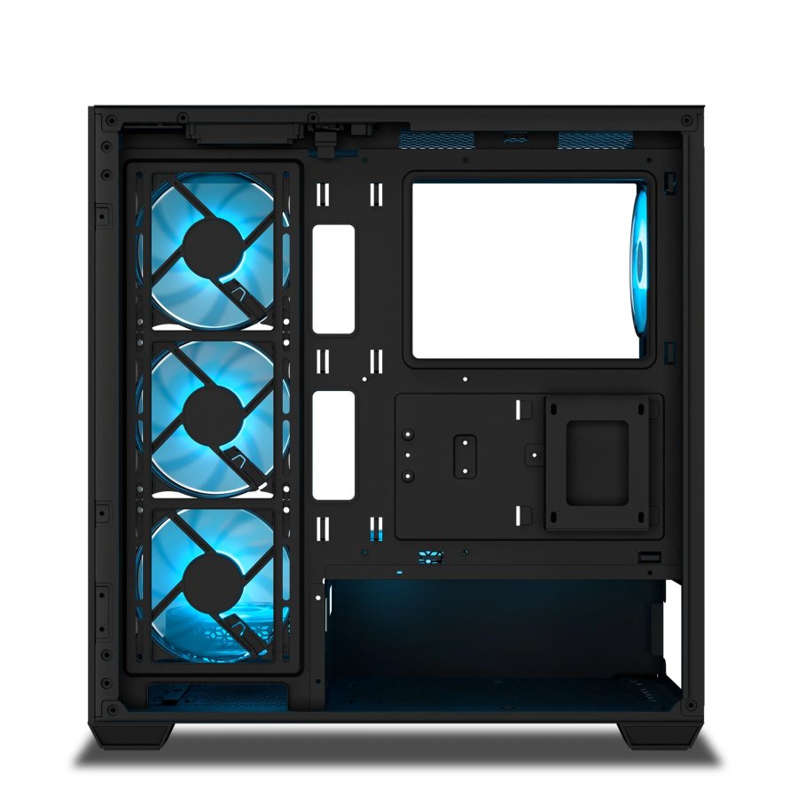 Ant Esports Crystal X7 ATX Cabinet Black 7x120mm Fans