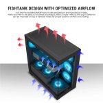 Ant Esports Crystal X7 ATX Cabinet Black 7x120mm Fans