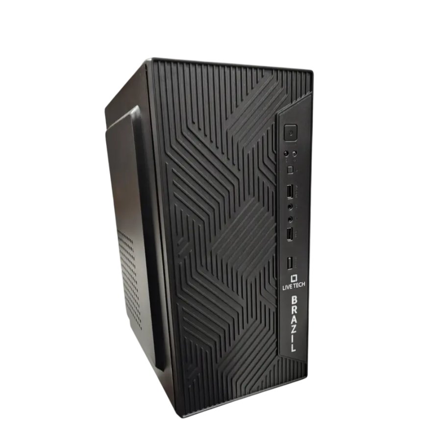 Live Tech Brazil ATX Cabinet Black Without SMPS