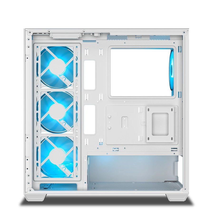 Ant Esports Crystal X7 ATX Cabinet White 7x120mm Fans