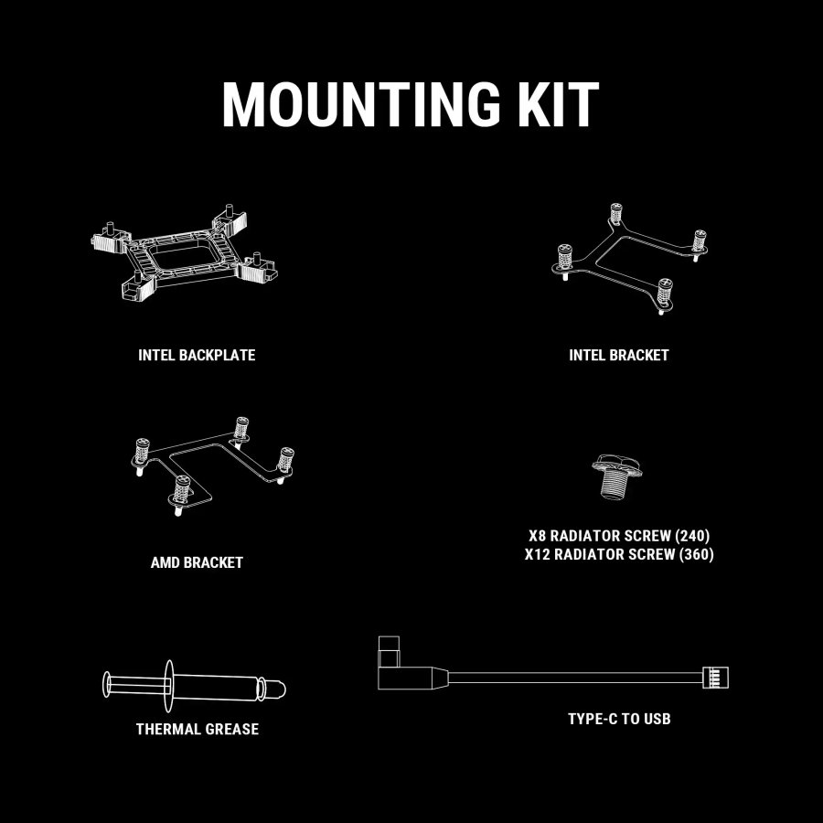 Ant Esports ICE Storm 360 ARGB Liquid CPU Cooler