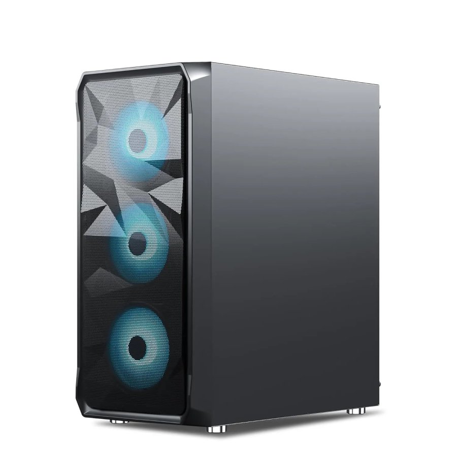 Ant Esports ICE-112 ARGB ATX Cabinet Black 4 Fans