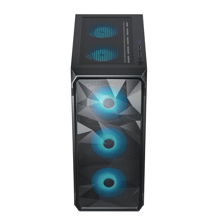 Ant Esports ICE-112 ARGB ATX Cabinet Black 4 Fans