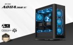Ant Esports AQUA 360 4F Cabinet Black with 4 Fans