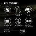 Ant Esports Crystal ARC Gaming Cabinet Black