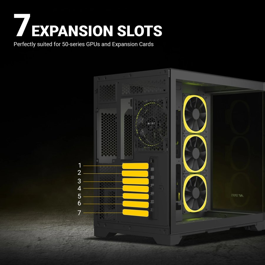 Ant Esports Crystal ARC Gaming Cabinet Black