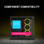 Ant Esports Crystal ARC Gaming Cabinet Black