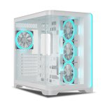 Ant Esports Crystal ARC Gaming Cabinet White