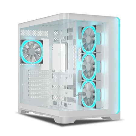Ant Esports Crystal ARC Gaming Cabinet White