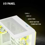 Ant Esports Crystal ARC Gaming Cabinet White